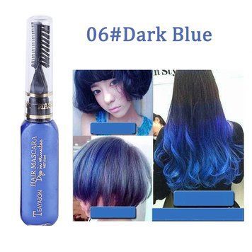 Временная смывающаяся краска для волос синяя Dark Blue 06 5671 фото