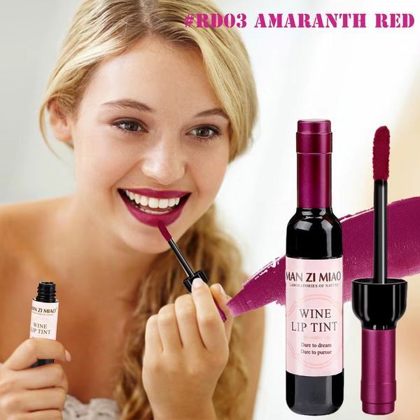 Матовый водостойкий тинт для губ MAN ZI MIAO Amaranth Red RD03 RD03 фото