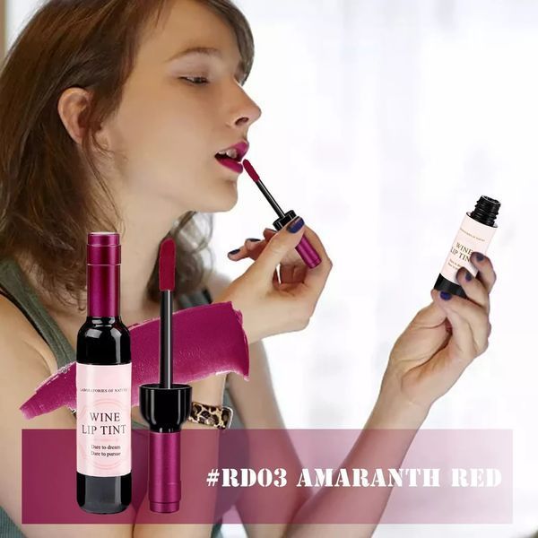 Матовый водостойкий тинт для губ MAN ZI MIAO Amaranth Red RD03 RD03 фото