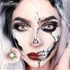 Лінзи кольорові білі з червоним SCARY-WHITE + контейнер для зберігання в подарунок 6451 фото 4
