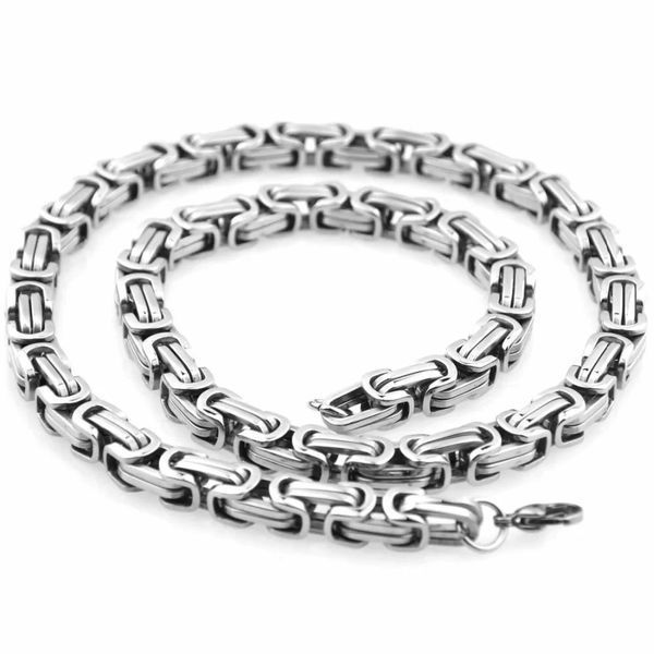 Ланцюжок 8 мм з медичної сталі 60 см Silver 790453S фото