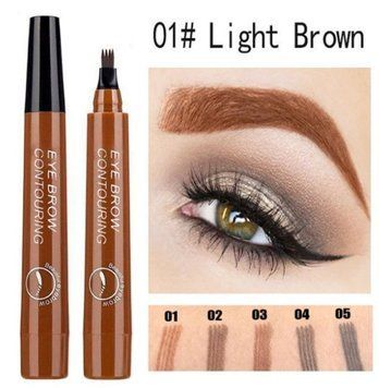 Водостойкий карандаш для бровей с эффектом микроблейдинга Tint My 4 - Tip Brow 04. Светло-коричневый 01 17501 фото