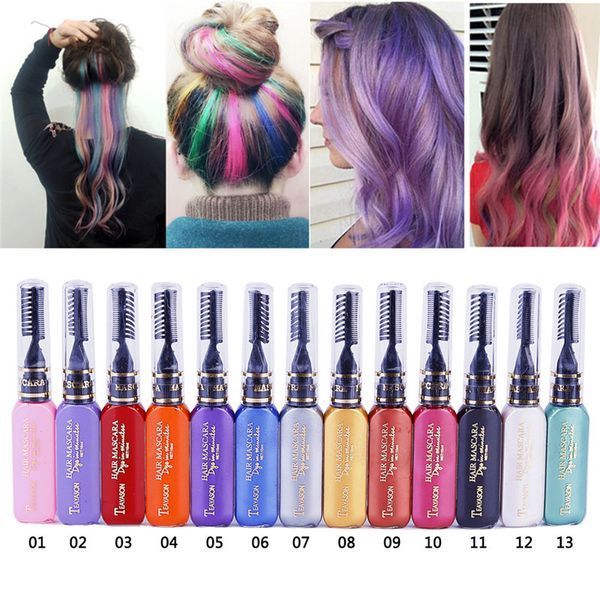 Временная смывающаяся краска для волос розово-фиолетовая Rose Purple 5674 фото