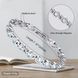 Браслет женский серебристый с магнитами Silver 20 см 2467 фото 2